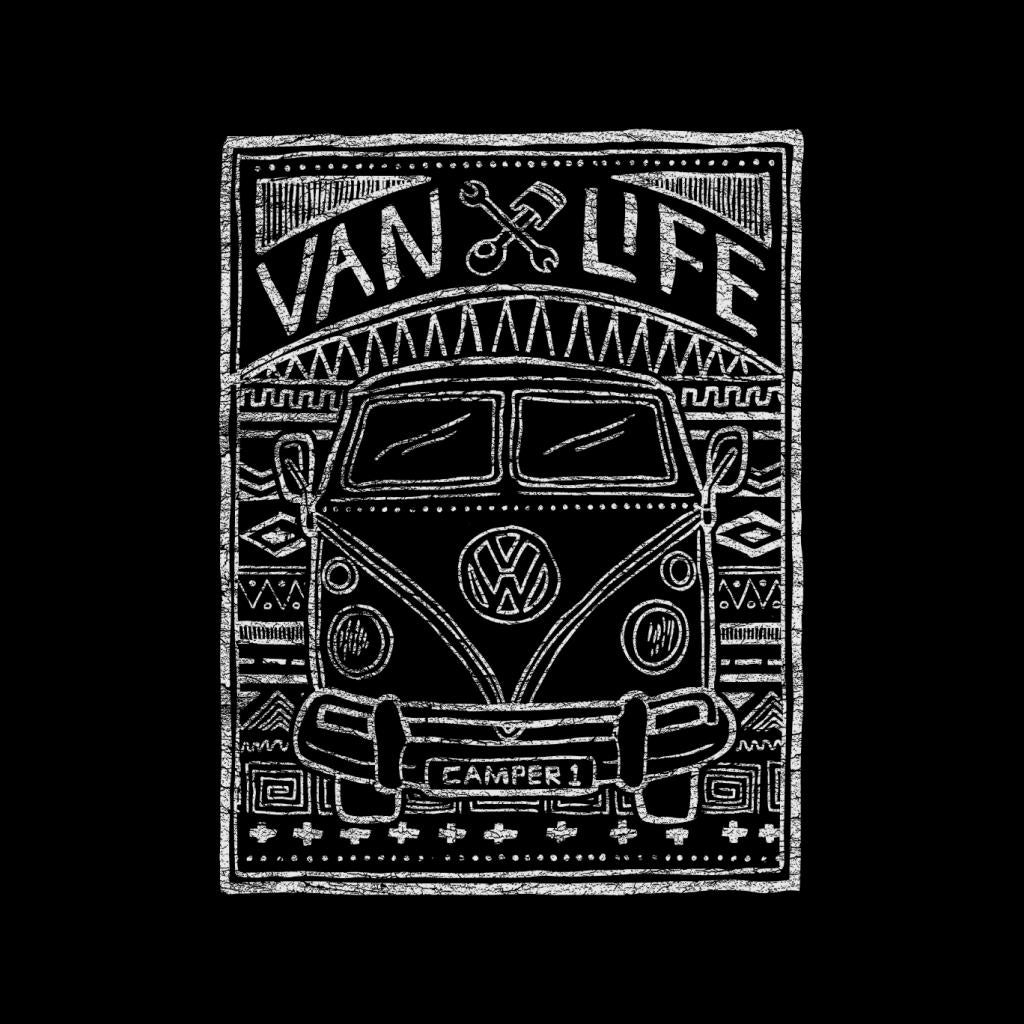 Volkswagen T1 Van Life Aztec Doodle Men's Hooded Sweatshirt-ALL + EVERY