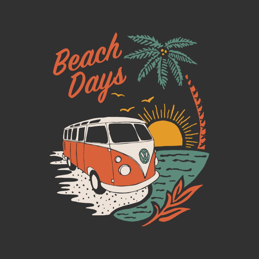 Volkswagen T1 Camper Beach Days Women's Hooded Sweatshirt-ALL + EVERY