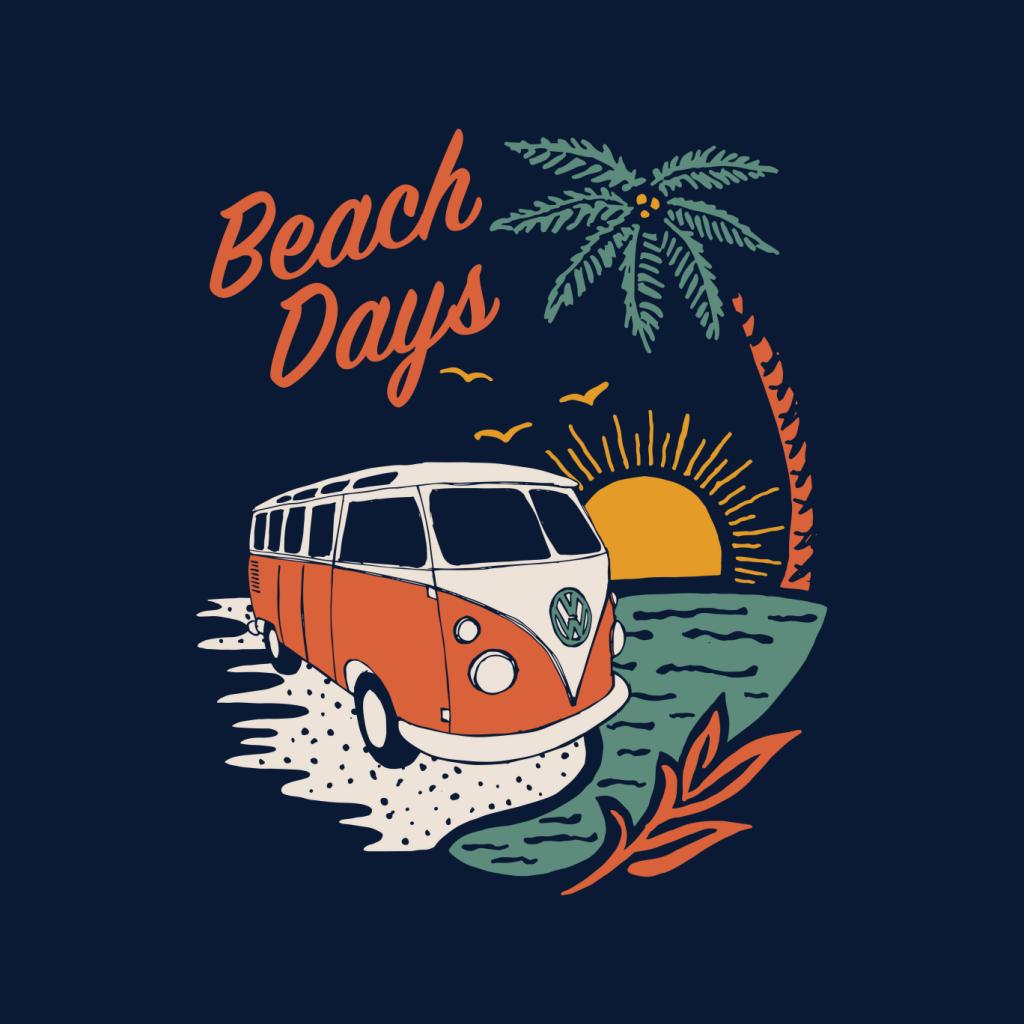 Volkswagen T1 Camper Beach Days Men's Hooded Sweatshirt-ALL + EVERY