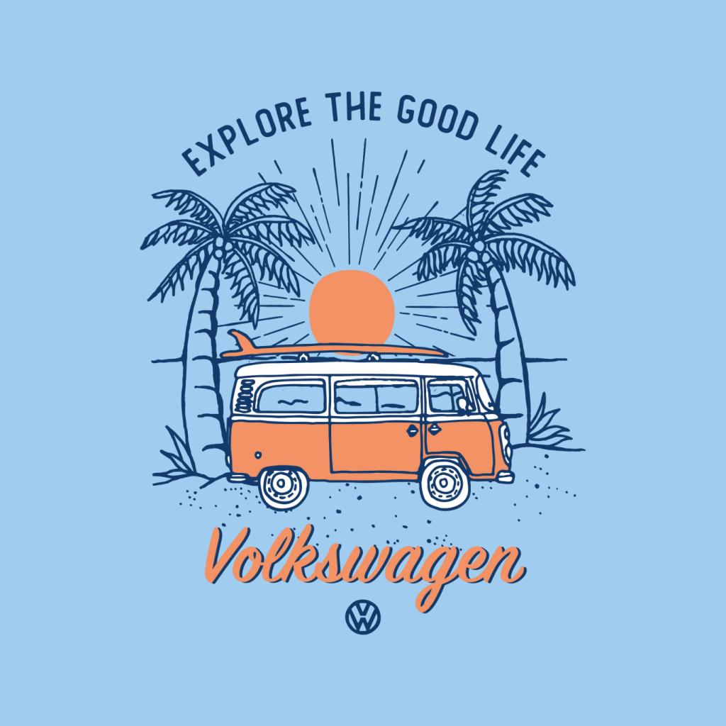 Volkswagen Camper Explore The Good Life Men's Hooded Sweatshirt-ALL + EVERY