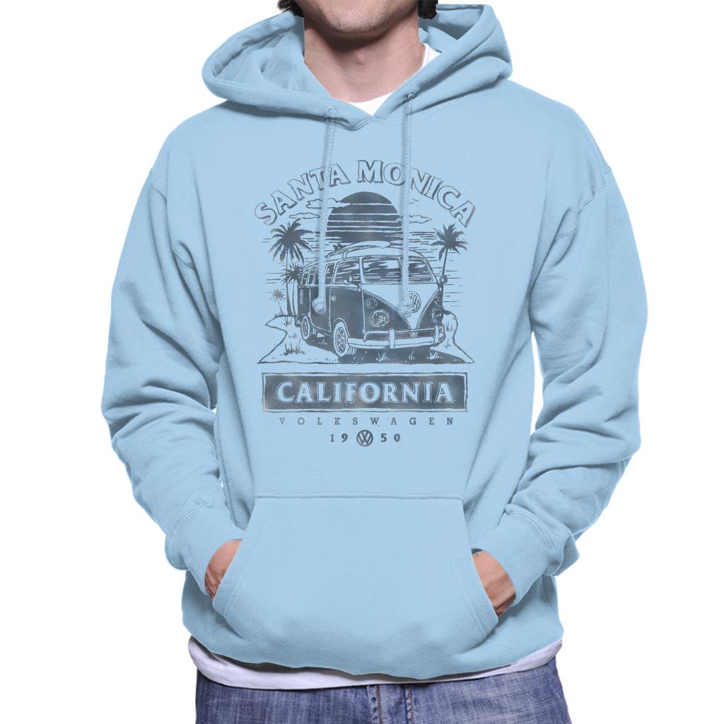 Volkswagen Santa Monica Sunset Camper Men's Hooded Sweatshirt-ALL + EVERY