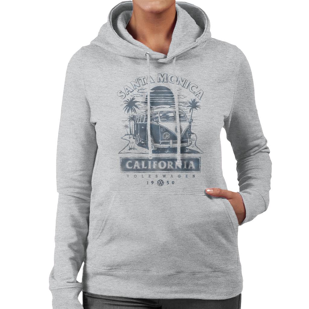 Volkswagen Santa Monica Sunset Camper Women's Hooded Sweatshirt-ALL + EVERY