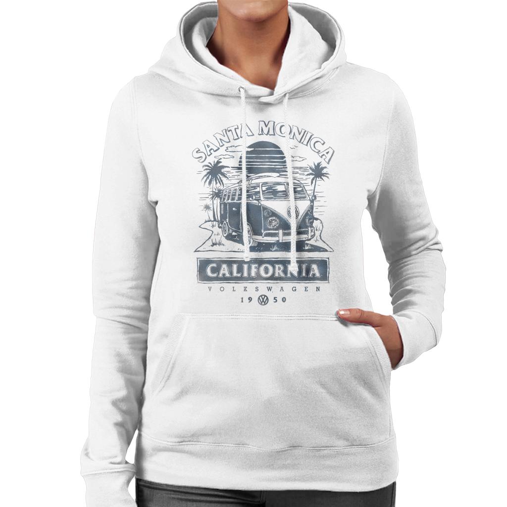 Volkswagen Santa Monica Sunset Camper Women's Hooded Sweatshirt-ALL + EVERY