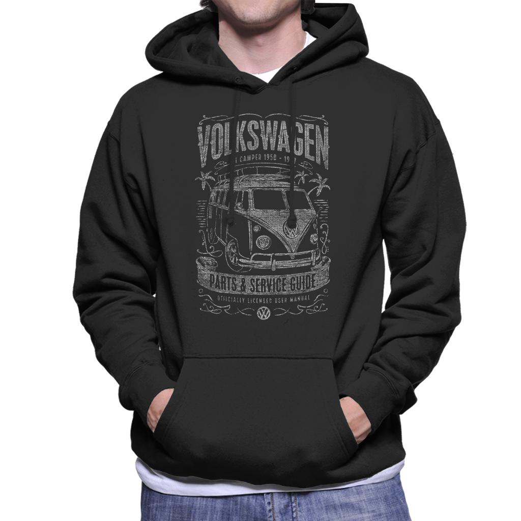 Volkswagen Camper Parts And Service Guide Men's Hooded Sweatshirt-ALL + EVERY