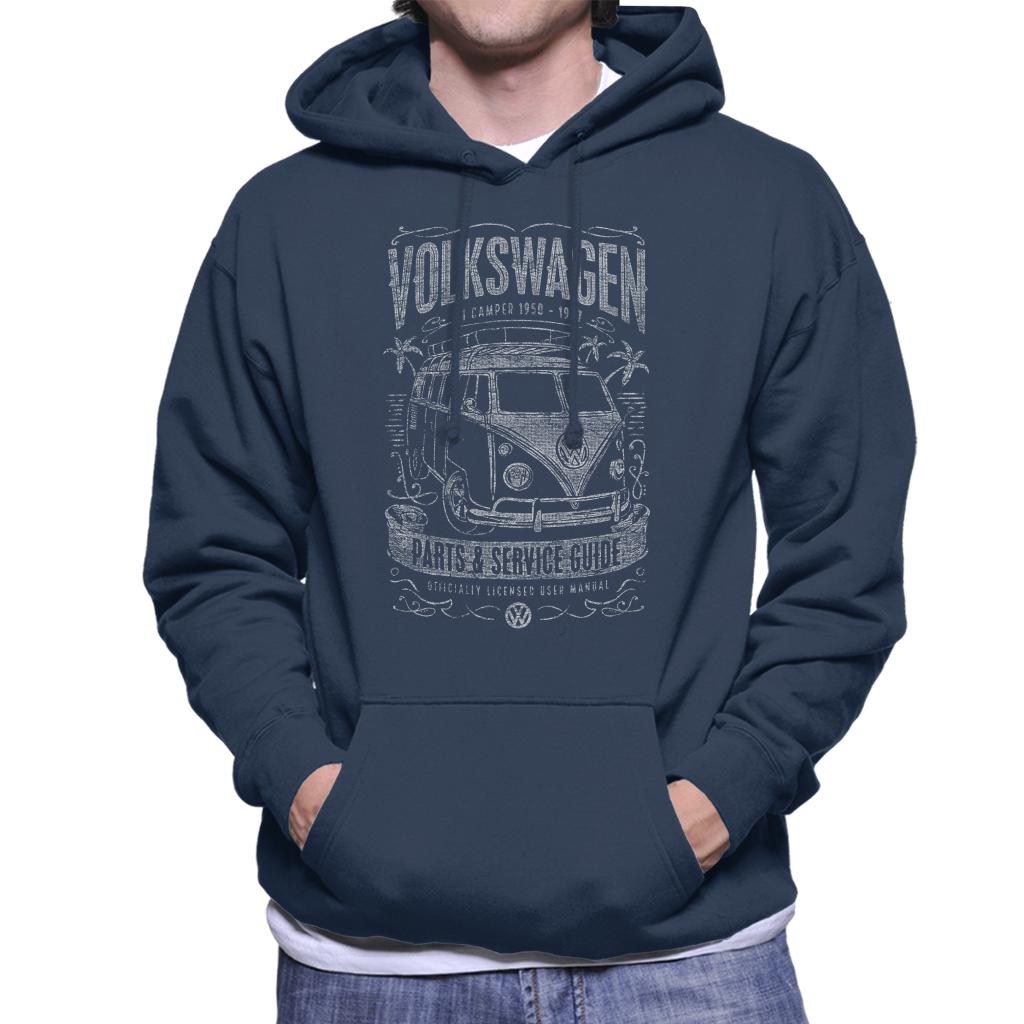 Volkswagen Camper Parts And Service Guide Men's Hooded Sweatshirt-ALL + EVERY