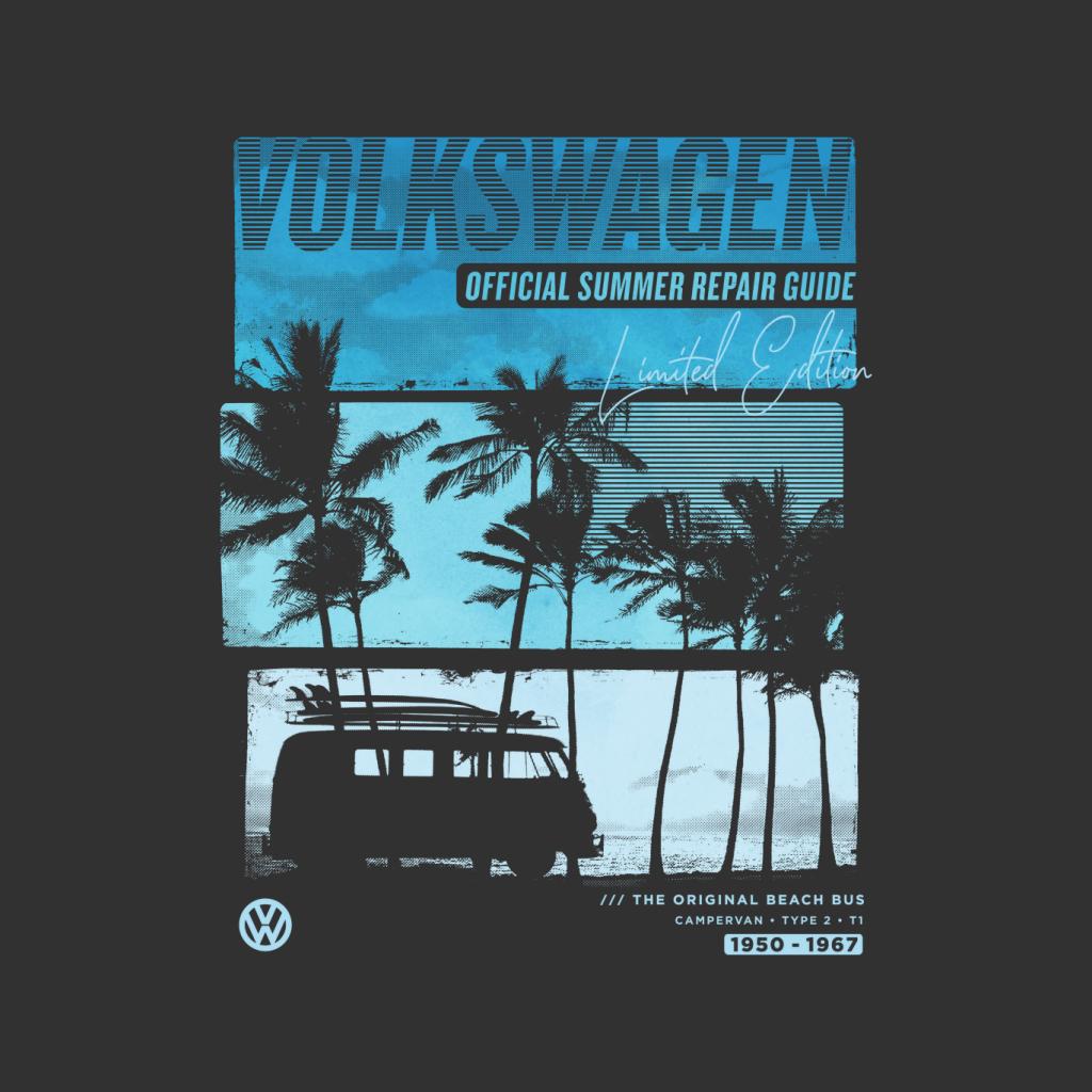 Volkswagen T1 Camper Summer Repair Guide Men's Hooded Sweatshirt-ALL + EVERY