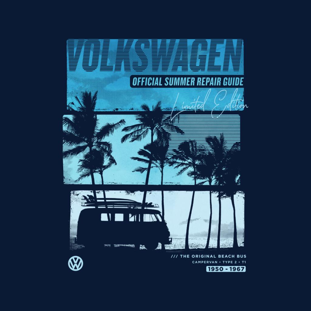 Volkswagen T1 Camper Summer Repair Guide Men's Hooded Sweatshirt-ALL + EVERY