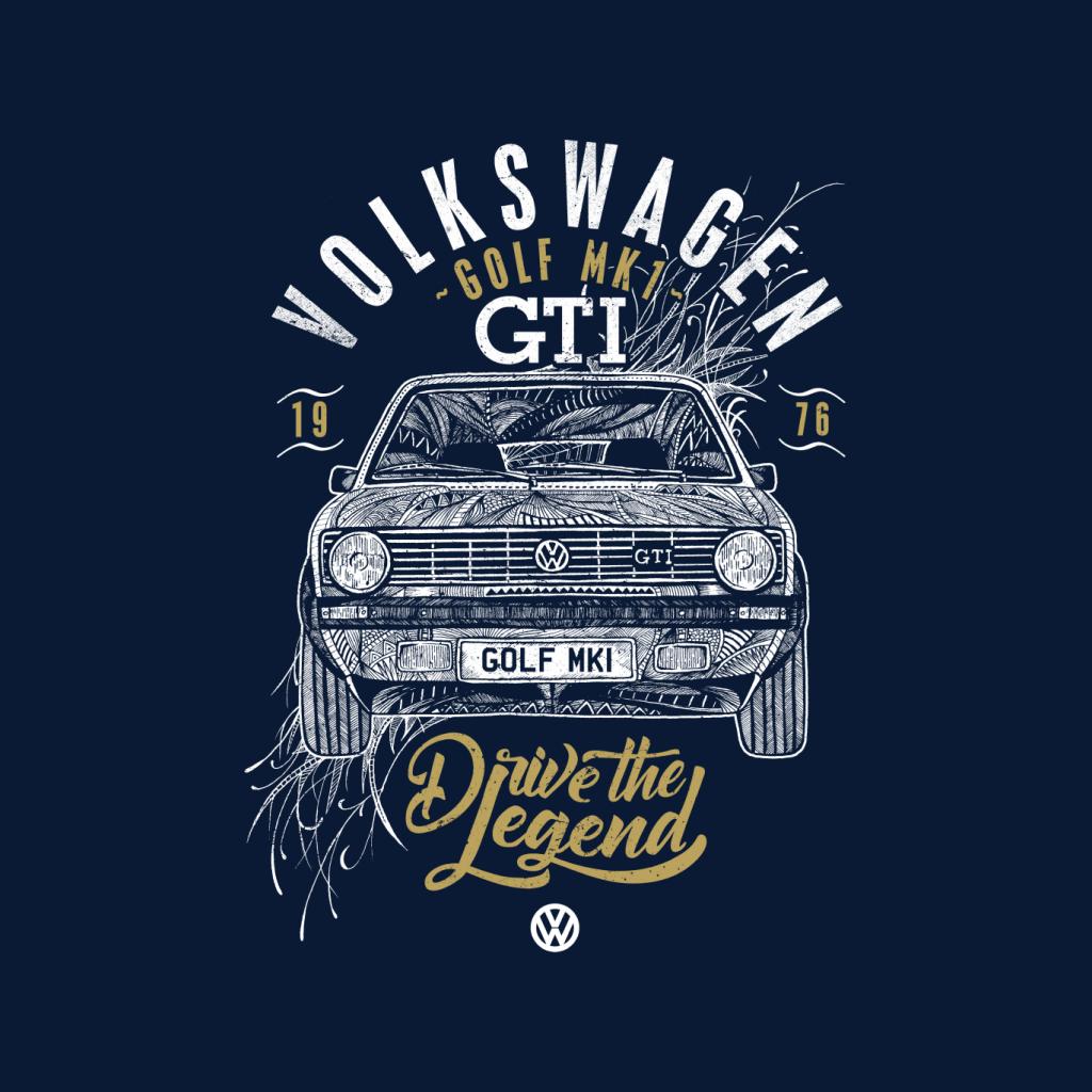 Volkswagen Golf MK1 GTI Drive The Legend Men's Hooded Sweatshirt-ALL + EVERY