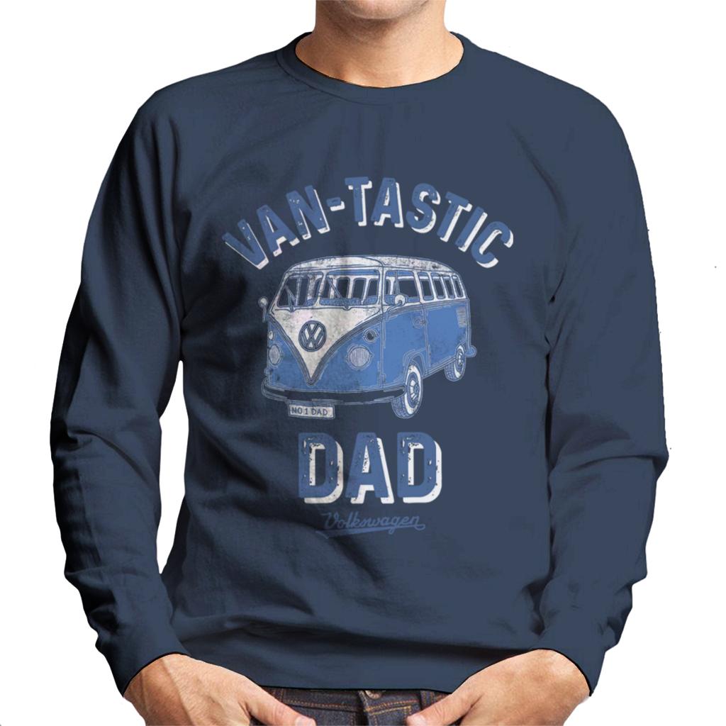 Volkswagen Camper Van Tastic Dad Men's Sweatshirt-ALL + EVERY