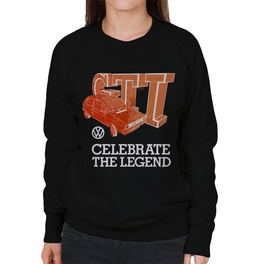 Volkswagen Celebrate The Legend Retro Golf GTI Women's Sweatshirt-ALL + EVERY