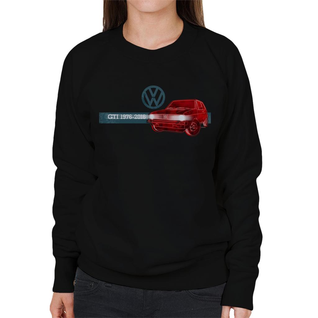 Volkswagen Golf GTI 1976 To 2016 Women's Sweatshirt-ALL + EVERY