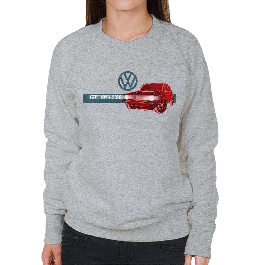 Volkswagen Golf GTI 1976 To 2016 Women's Sweatshirt-ALL + EVERY