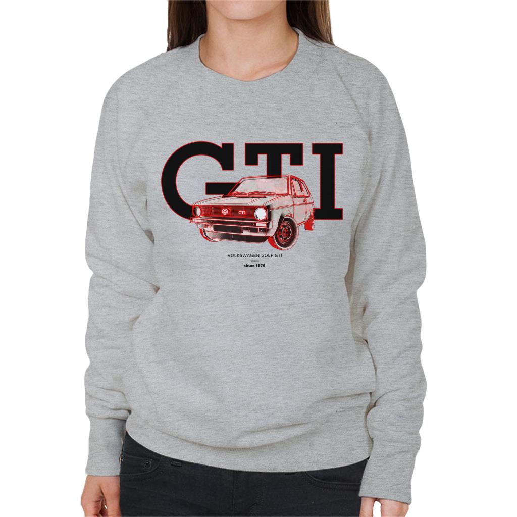 Volkswagen Retro Golf GTI Since 1976 Women's Sweatshirt-ALL + EVERY