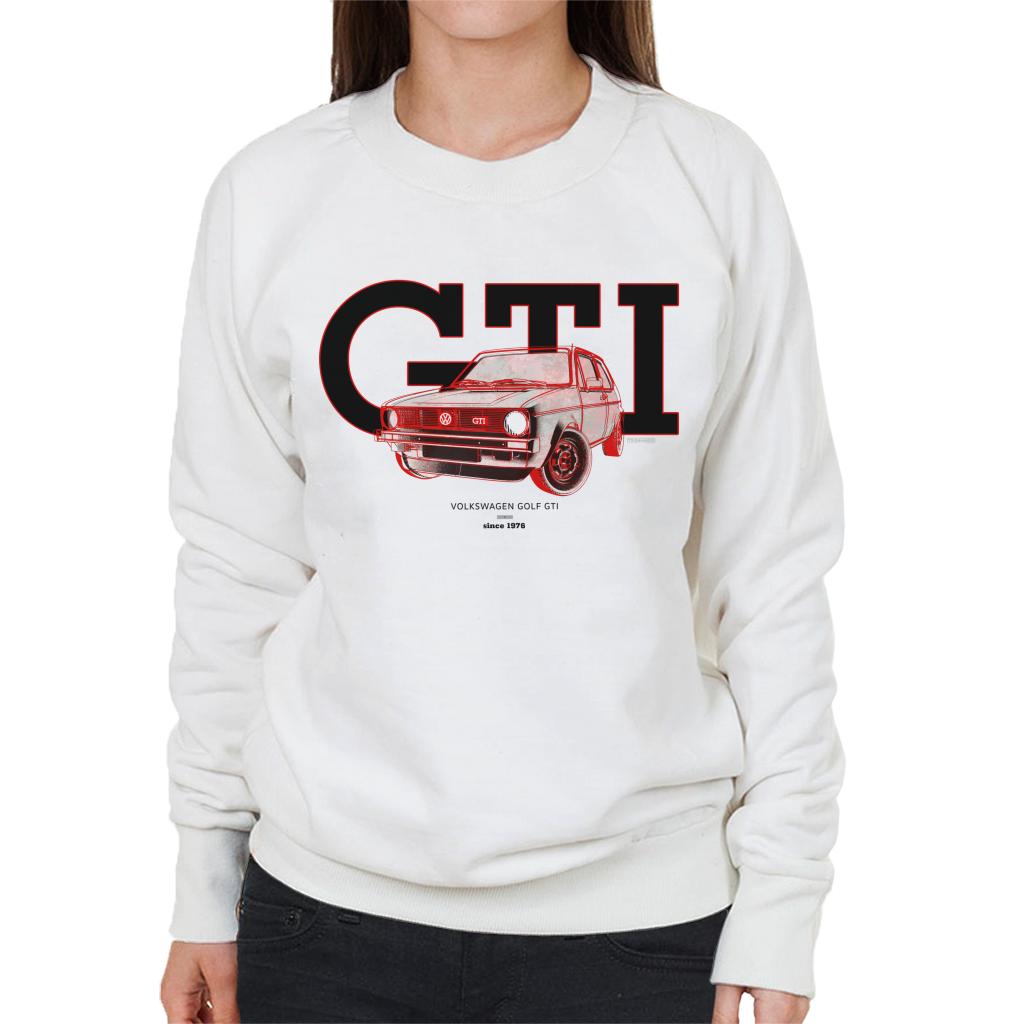 Volkswagen Retro Golf GTI Since 1976 Women's Sweatshirt-ALL + EVERY