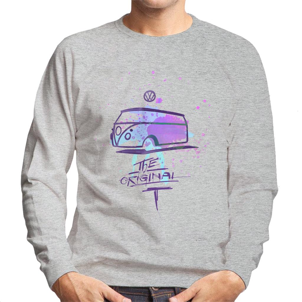 Volkswagen Paint Splash Original Camper Men's Sweatshirt-ALL + EVERY