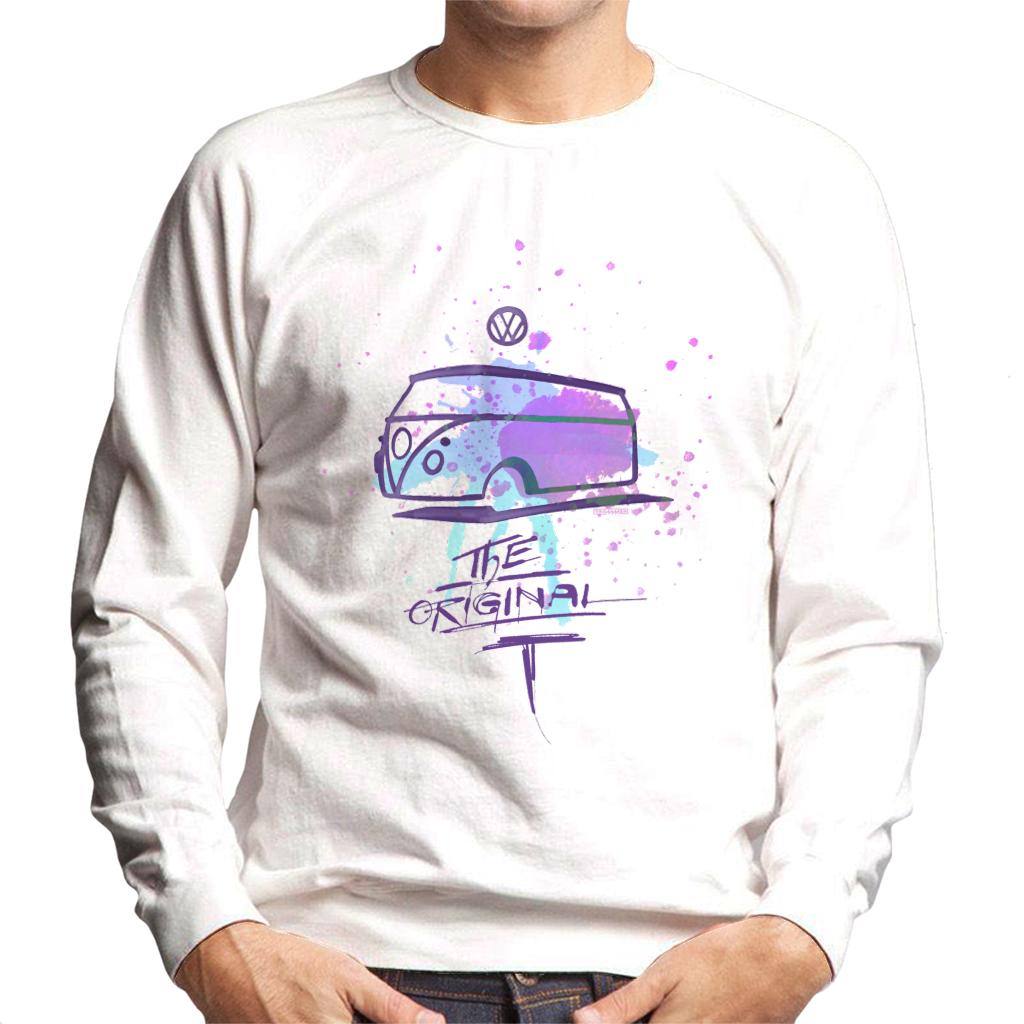 Volkswagen Paint Splash Original Camper Men's Sweatshirt-ALL + EVERY