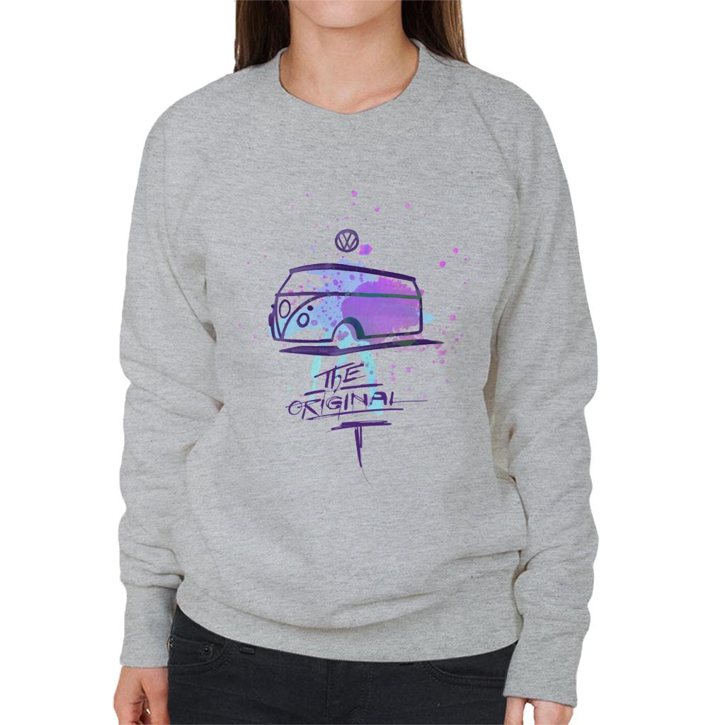 Volkswagen Paint Splash Original Camper Women's Sweatshirt-ALL + EVERY