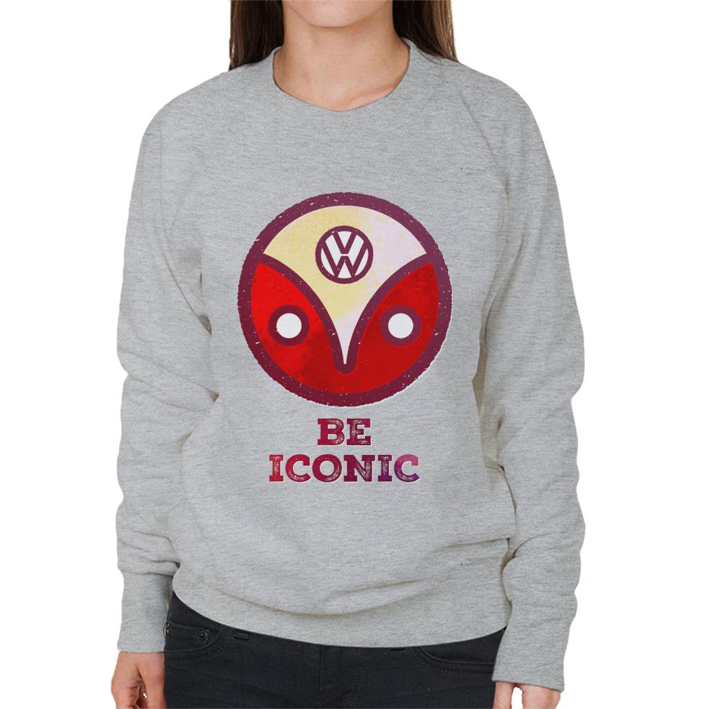 Volkswagen Be Iconic Camper Badge Women's Sweatshirt-ALL + EVERY