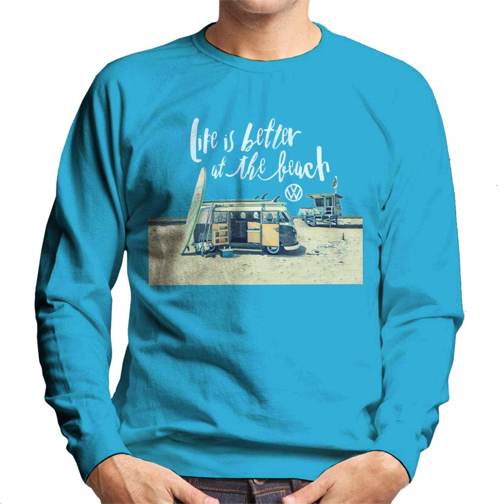 Volkswagen Beach Camper Men's Sweatshirt-ALL + EVERY