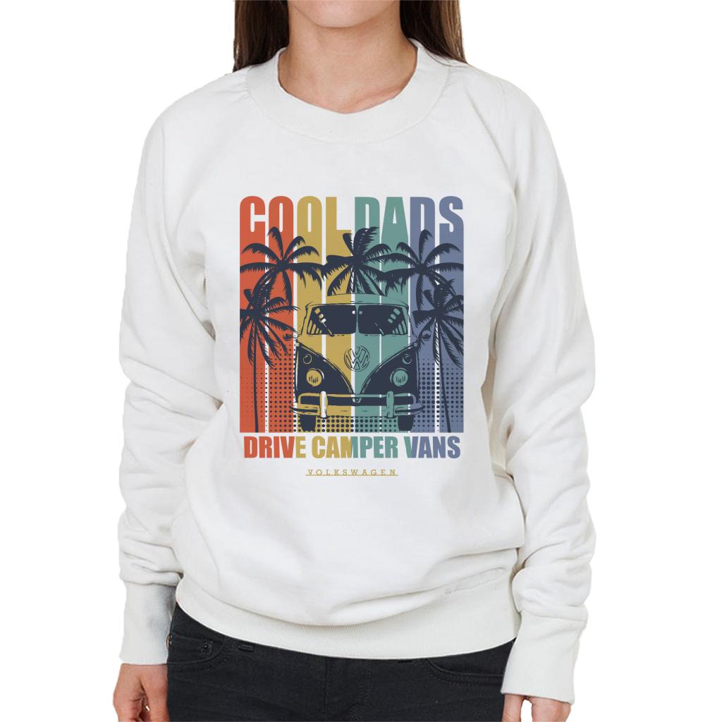 Volkswagen Retro Cool Dads Drive Campervans Women's Sweatshirt-ALL + EVERY