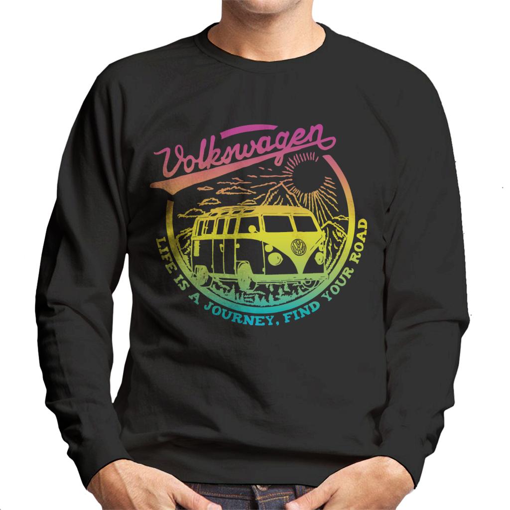 Volkswagen Nature Life Is A Journey Camper Men's Sweatshirt-ALL + EVERY