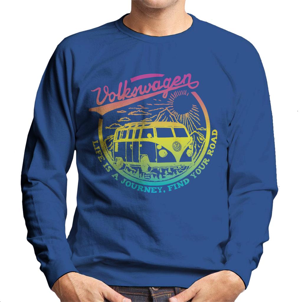 Volkswagen Nature Life Is A Journey Camper Men's Sweatshirt-ALL + EVERY