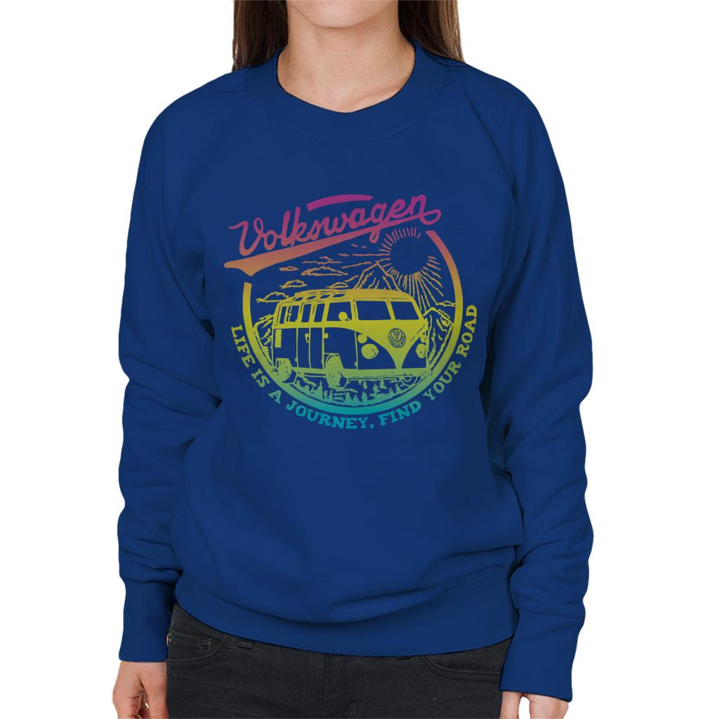 Volkswagen Nature Life Is A Journey Camper Women's Sweatshirt-ALL + EVERY