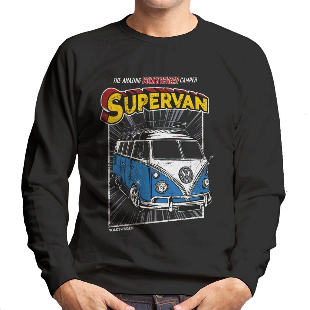 Volkswagen Comic Book Supervan Camper Men's Sweatshirt-ALL + EVERY