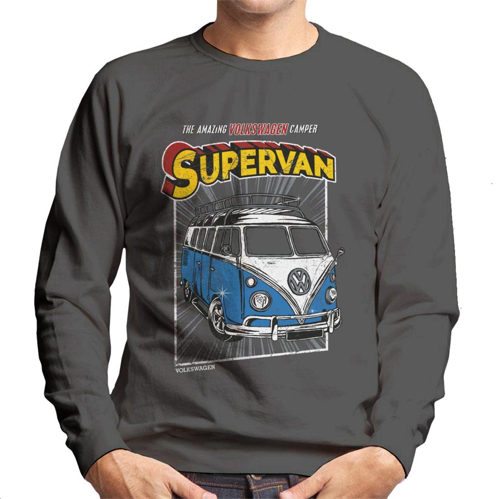 Volkswagen Comic Book Supervan Camper Men's Sweatshirt-ALL + EVERY