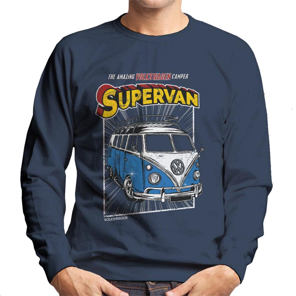 Volkswagen Comic Book Supervan Camper Men's Sweatshirt-ALL + EVERY