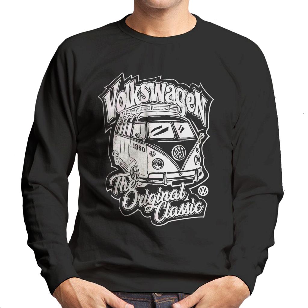 Volkswagen Original Classic T1 Camper Men's Sweatshirt-ALL + EVERY