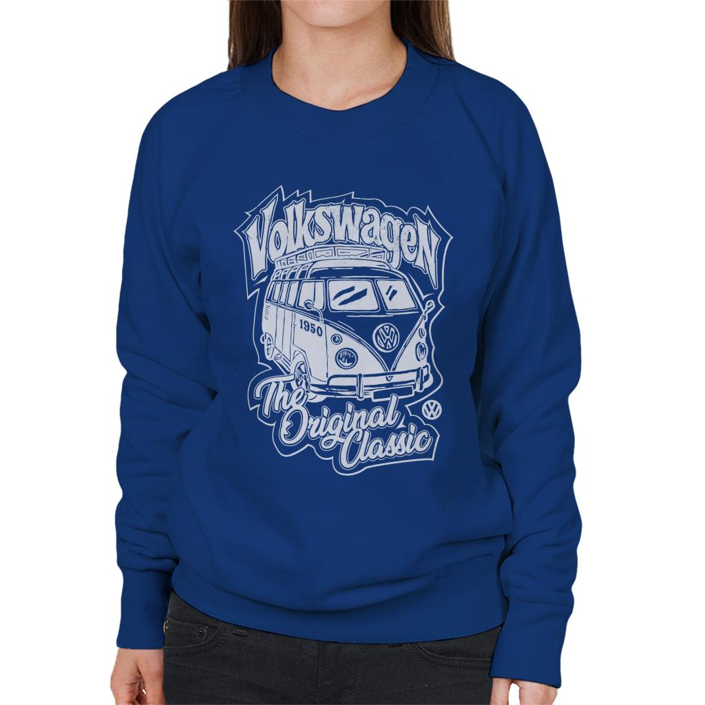 Volkswagen Original Classic T1 Camper Women's Sweatshirt-ALL + EVERY