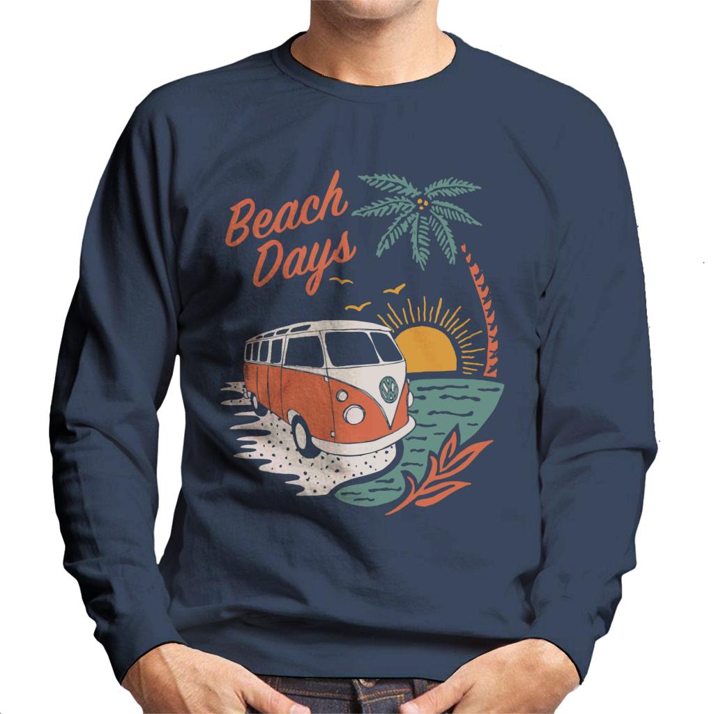 Volkswagen Beach Days T1 Camper Men's Sweatshirt-ALL + EVERY