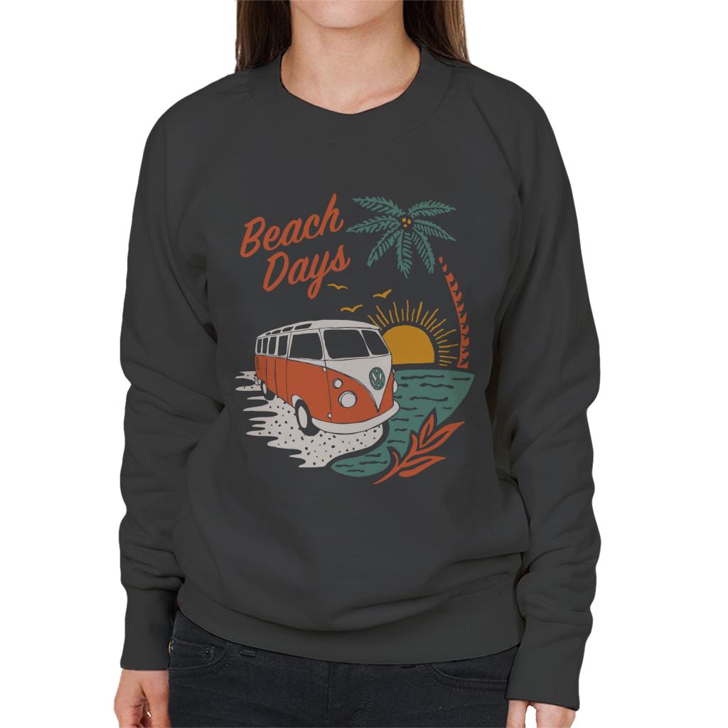 Volkswagen Beach Days T1 Camper Women's Sweatshirt-ALL + EVERY