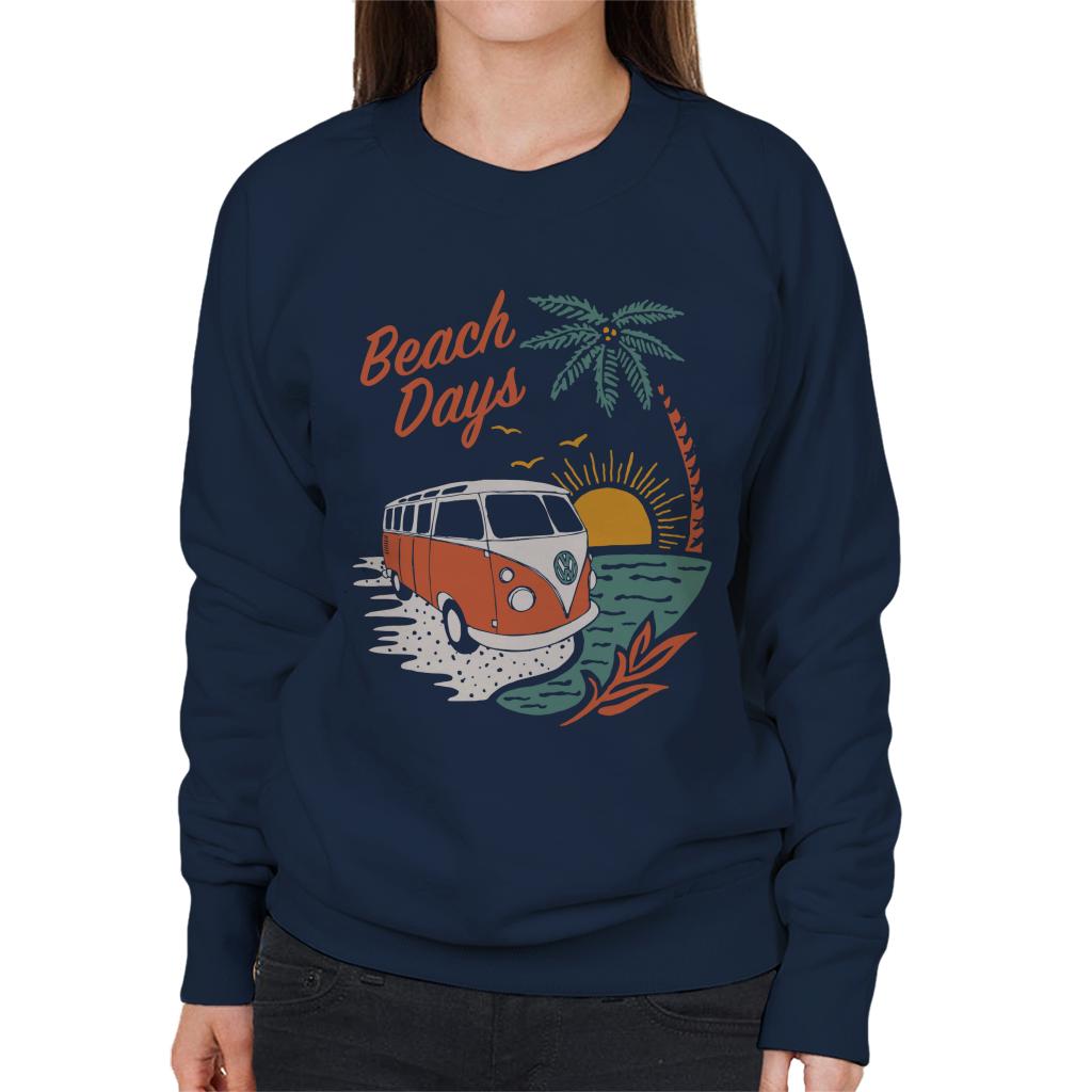 Volkswagen Beach Days T1 Camper Women's Sweatshirt-ALL + EVERY