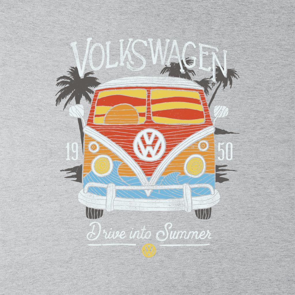 All+Every X Volkswagen T-Shirt Donna 'Drive Into Summer': Maglia Ufficiale Con Licenza, Cotone, Vestibilità Regolare