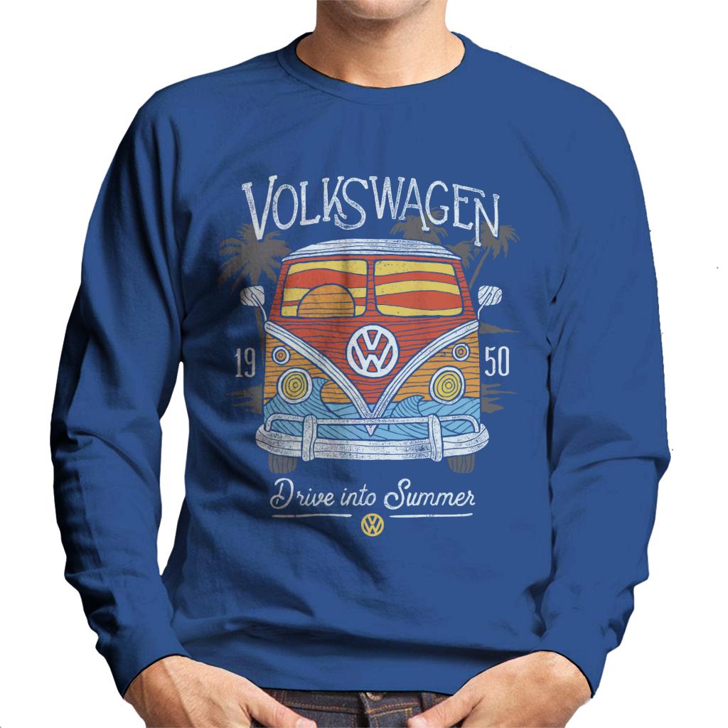 Volkswagen Drive Into Summer T1 Camper Men's Sweatshirt-ALL + EVERY