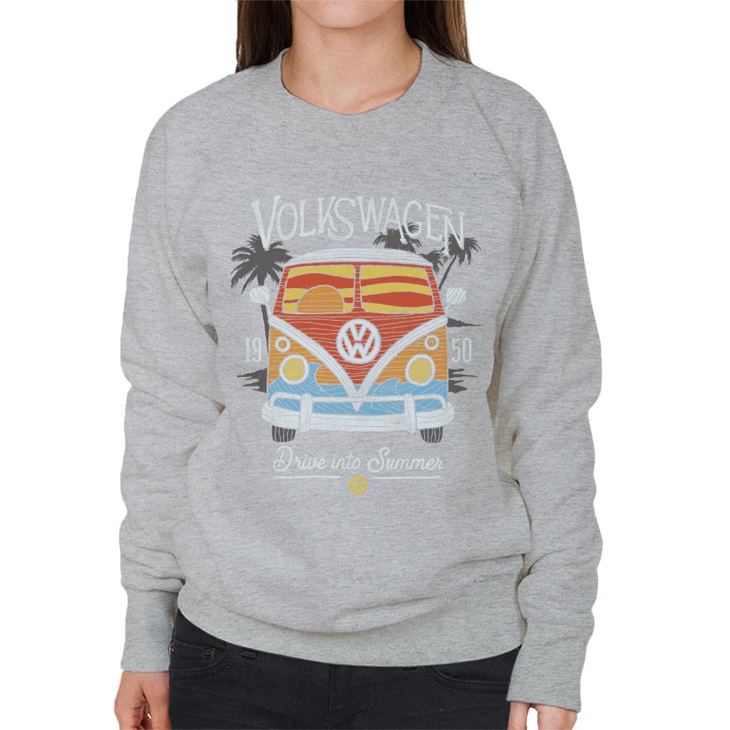 T-Shirt Femme Volkswagen Drive Into Summer All+Every - 100% Coton Officiel