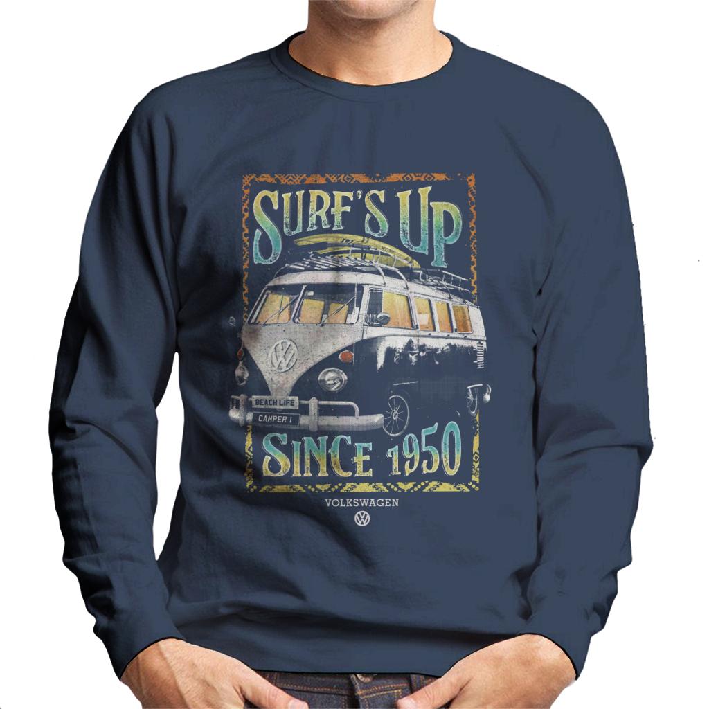 Volkswagen Camper Surfs Up Since 1950 Men's Sweatshirt-ALL + EVERY