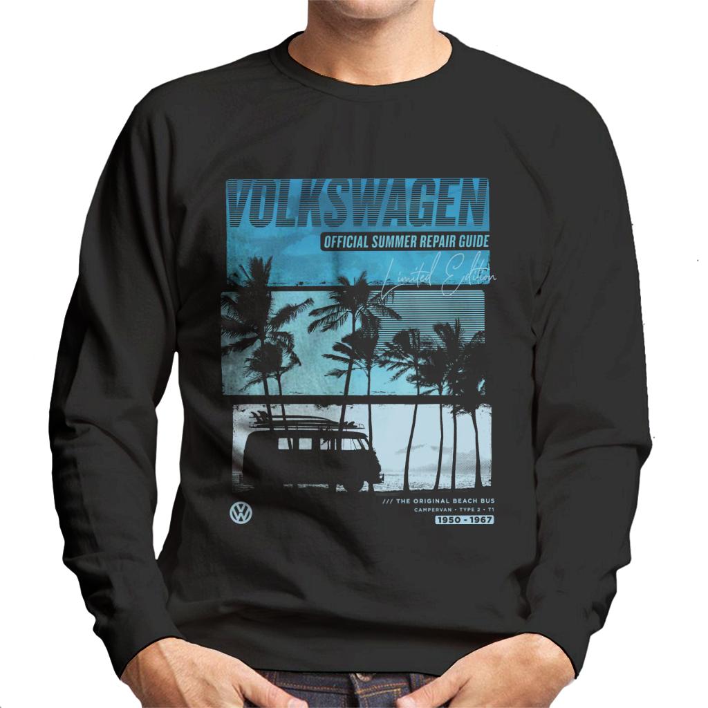 Volkswagen Summer Repair Guide Beach Bus Men's Sweatshirt-ALL + EVERY