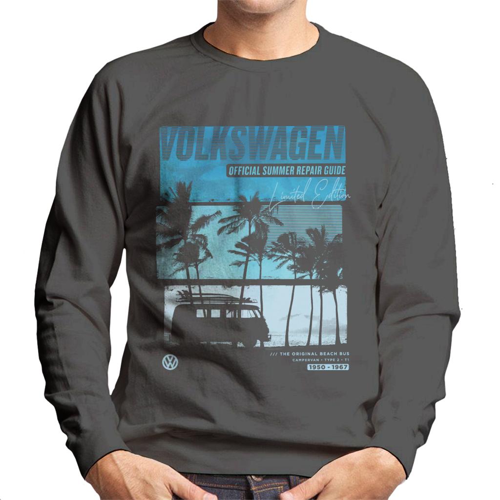 Volkswagen Summer Repair Guide Beach Bus Men's Sweatshirt-ALL + EVERY