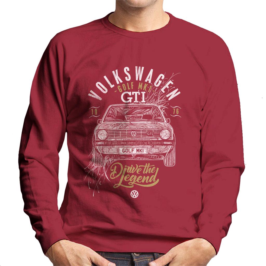 Volkswagen Drive The Legend Golf MK1 GTI Men's Sweatshirt-ALL + EVERY