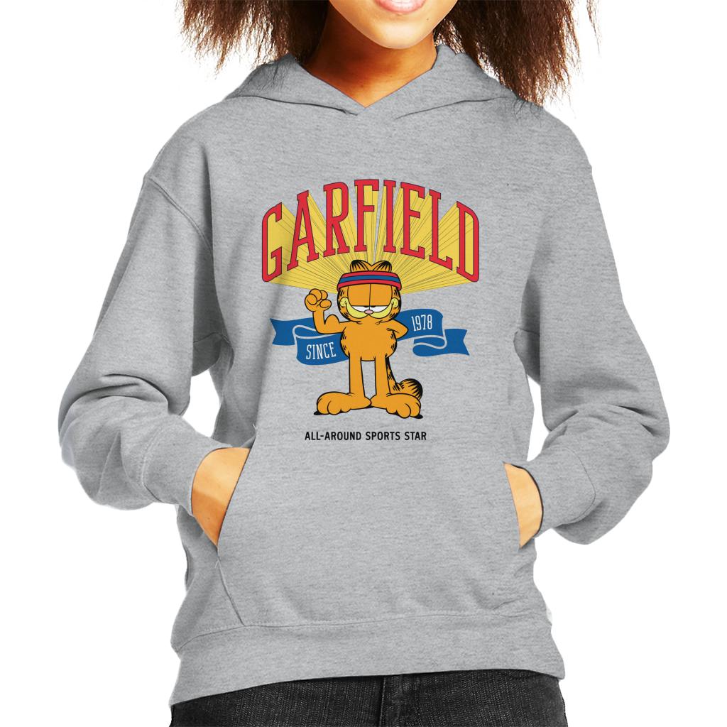 Garfield All Around Sports Star Kid's Hooded Sweatshirt-ALL + EVERY