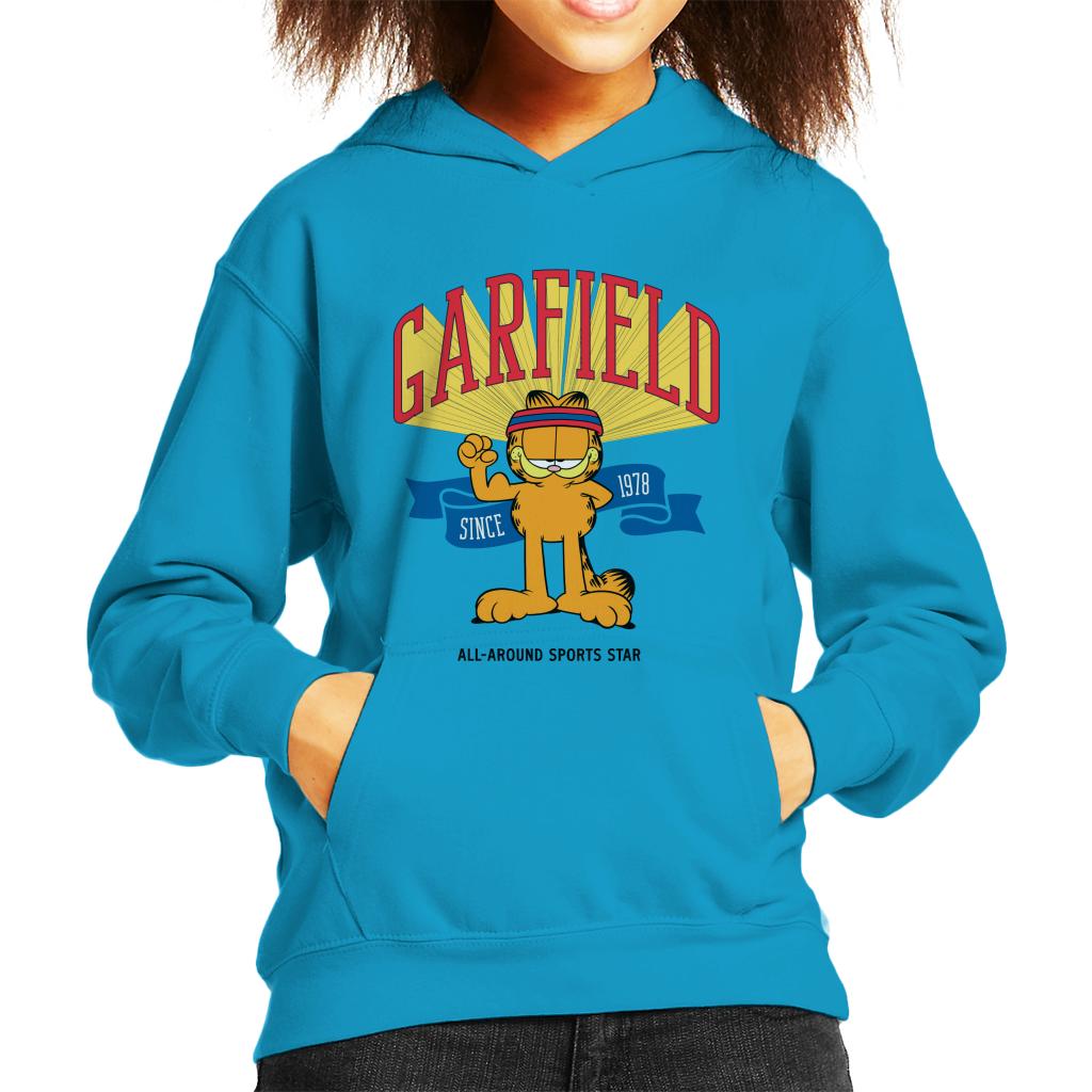 Garfield All Around Sports Star Kid's Hooded Sweatshirt-ALL + EVERY