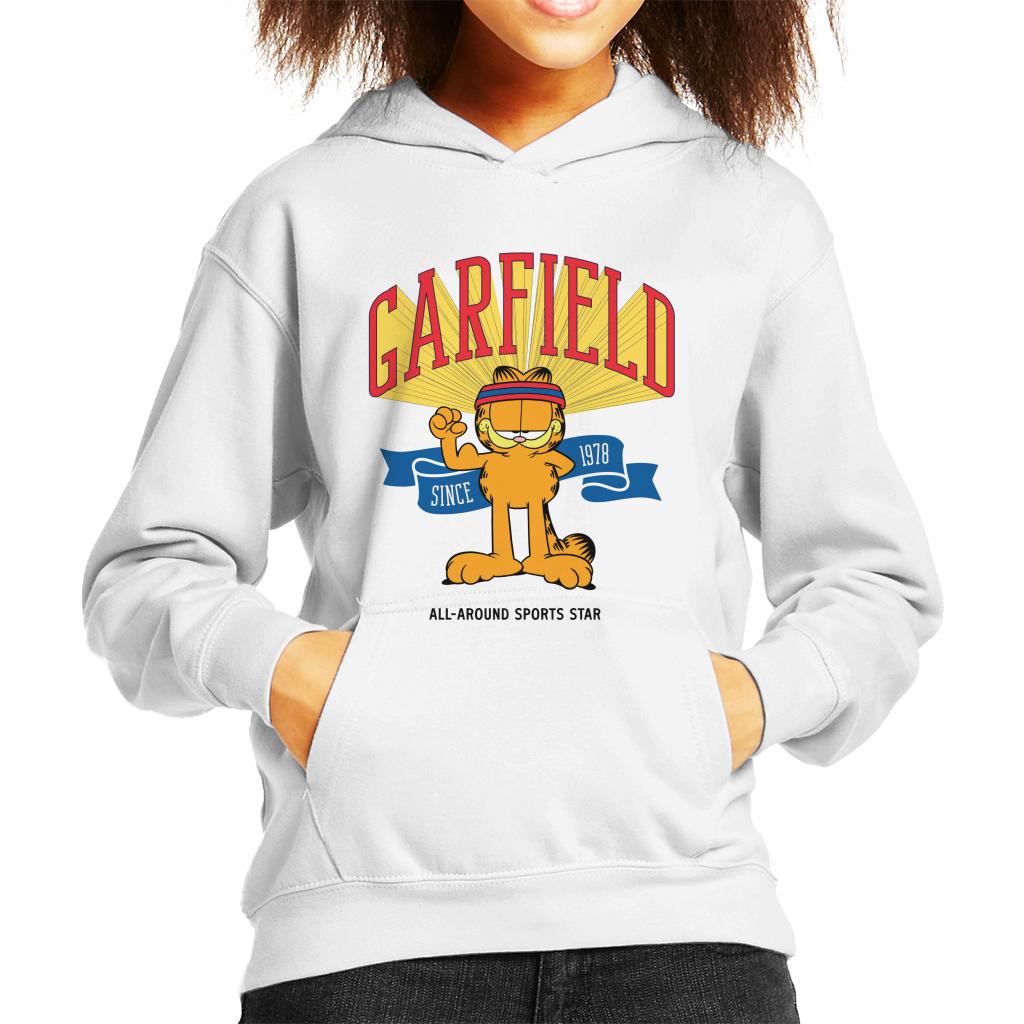 Garfield All Around Sports Star Kid's Hooded Sweatshirt-ALL + EVERY