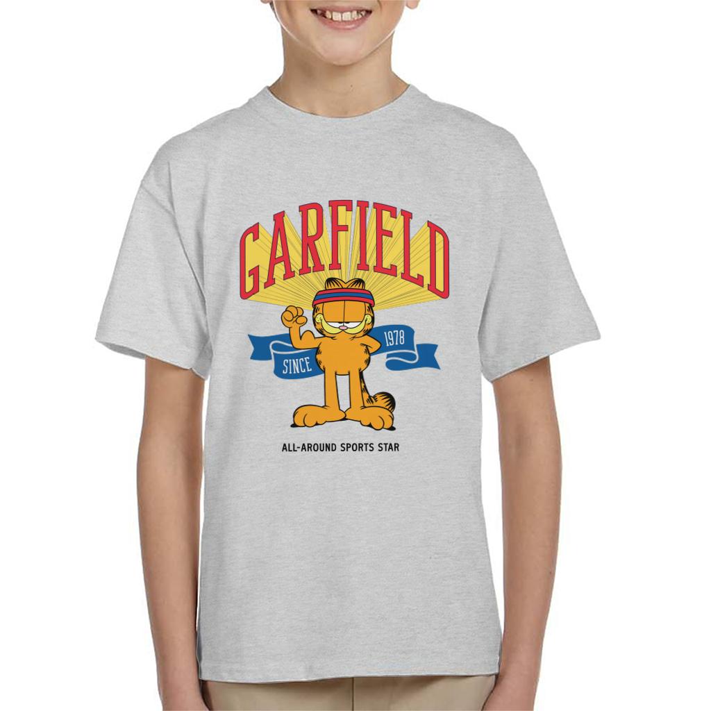 Garfield All Around Sports Star Kid's T-Shirt-ALL + EVERY