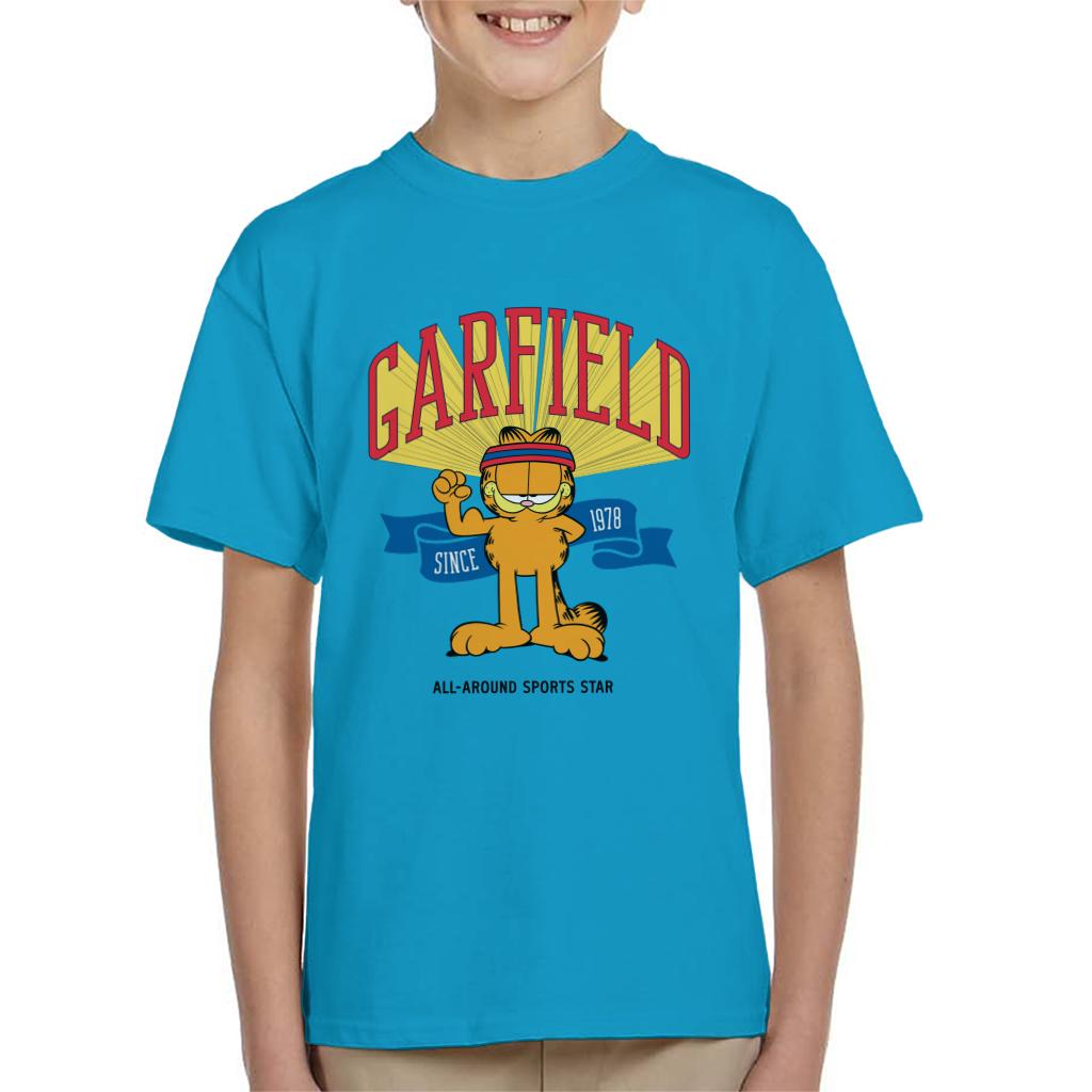 Garfield All Around Sports Star Kid's T-Shirt-ALL + EVERY