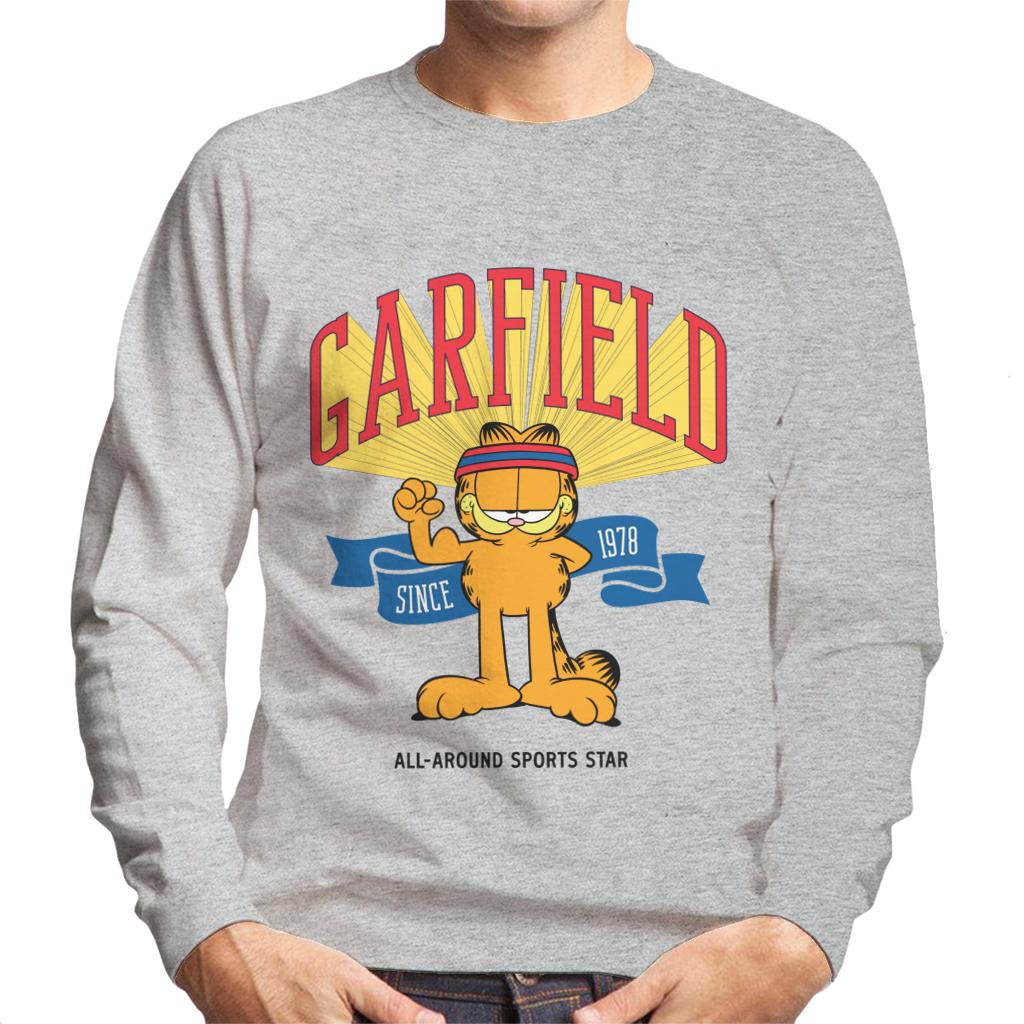 Garfield All Around Sports Star Men's Sweatshirt-ALL + EVERY