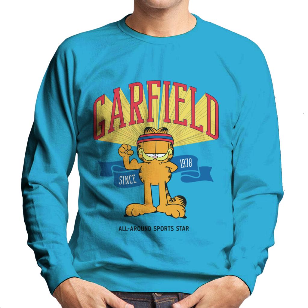 Garfield All Around Sports Star Men's Sweatshirt-ALL + EVERY