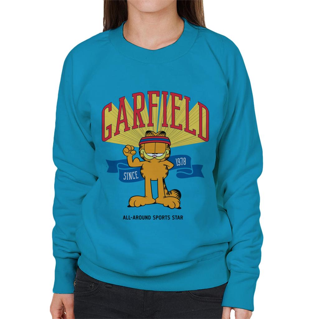 Garfield All Around Sports Star Women's Sweatshirt-ALL + EVERY